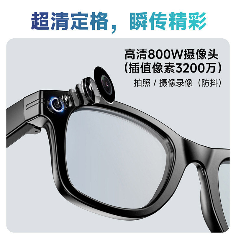 2025 Smart Glasses 800W Pixel AI Shooting Camera HD Photo Video Voice Call Translation Glasses