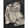 Summer Office Casual Shirt + Pants Set