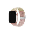 For apple watch9 Color Block Woven Nylon Buckle Stretch Ring Apple s8 Band iwatch7654se