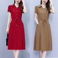 Plus Size Mom Dress, Fitted Tummy-Control 2025