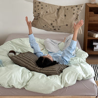 Forest Island Deep Sleep / 0.9m Bed - 3-Piece Flat Sheet - Fits 150x200cm Duvet