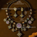 Vintage Accessory Premium vintagekf Sleeping Dream Angel Holographic Personality Stud Cute Sweet Heavy-Duty Necklace