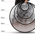 Silver and white two-in-one reflector photography fill light board portable folding lighting board outdoor portrait live broadcast equipment double-sided