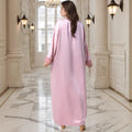 Women's Long Sleeve Dress + Cardigan 2-Piece Set 2026 | Layered Cardigan - Sakura Pink