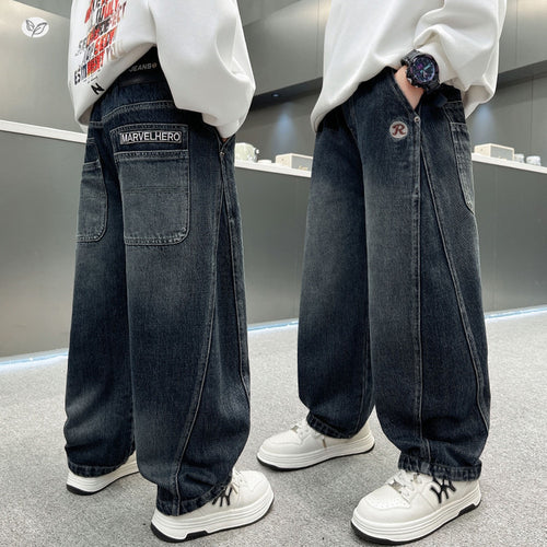 Boys' Straight Leg Loose Casual Jeans - Fall 2026