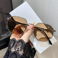 Photochromic Prescription Blue-Light Glasses Student Overseas Unisex Small Frame Bare Face Frame Face-Slimming Finish Item Prescription Sunglasses