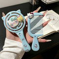 Volume Boosting Cushion Comb Set - Massage & Styling Comb with Mirror