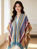 Women's Ethnic Shawl + Cape 2026 - Red