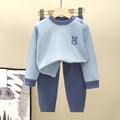 children's velvet suit autumn and winter new home clothing boys' autumn clothes and autumn pants sui