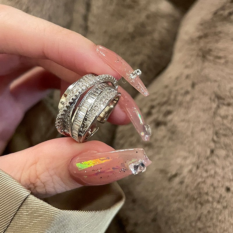 French Zircon Openwork Ring - view 9