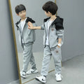 Boys' Letter Print Sports Zipper Set