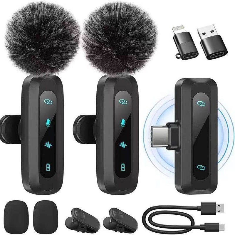 Factory direct sales new private model j3 wireless lavalier microphone live broadcast outdoor short video shooting noise reduction microphone