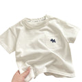children's pure cotton t-shirt pure cotton boys summer clothes baby new children's clothing girls lo