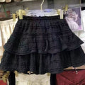 Spring Japanese Unique Lace Lace Trim Skirt