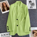 Women's Fall Casual Elegant Blazer + Top 2026 | Casual Blouse - Beige