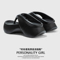 人字拖女生时尚百搭厚底沙滩EVA环保材质7cm新款外穿舒适