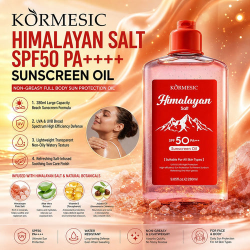跨境KORMESIC喜马拉雅盐润肤油Sunscreen Oil外贸厂家批发现货