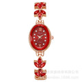 Stylish Bestseller Live In Stock Direct Wheat Ears Bracelet Watch Bestseller Violet Petal Light Luxury Bead Gem Women