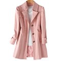 Women's Fall Korean Casual Fitted Mid-Length Long Jacket + Top 2026 - Khaki