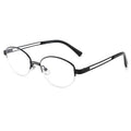 Beesfen 202406ZM Old Money Style Glasses Frame Women Grayscale Pure Titanium Frame Bare Face Frame With Prescription Glasses