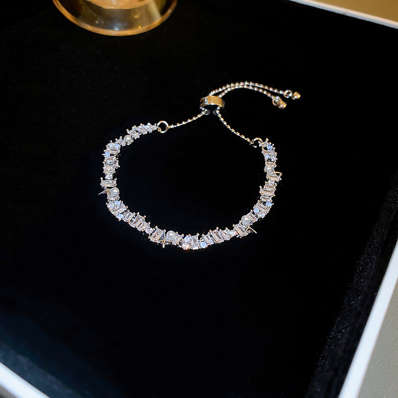 Zircon Leaf Heart Bracelet - view 7