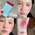 LUCKGO琉璃水光腮红棒上脸服帖自然显白韩系水光气色提升平价彩妆