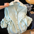 Women's Summer Luxury Relaxed Long Sleeve Loose Sun-Protection Top + Shirt + Jacket 2 - Green