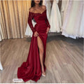 2026 Sequin Evening Gown for Women, Long Sleeve Formal Party Dress
