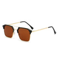 New Formal Men Sunglasses Outdoor Sunshade Browline Frame Trendy Fashionable Sunglasses Sun-Proof Driving Sunglasses