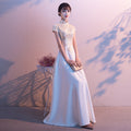晚礼服裙女2026新款宴会演出中式长款主持人时尚气质合唱团演出服
