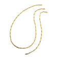 Western Hip-Hop Handmade Vehicle Flower Cutting Curved Sky Heart Round Tube Bead Necklace Bold Long Cylinder Slub Necklace Bracelet Set