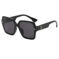 Women's Square Sunglasses - Leather Temple