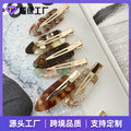 Korea Acetate Invisible Hair Clip Women Side Fringe Clip Fairy Elegant Feel Baby Hair Forehead Hair Clip Makeup Duck Bill Clip