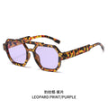 Premium Western Retro Asymmetric Street Snap Sunglasses American ins Breeze Unisex UV-Proof Round Face Sunglasses