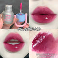 luckgo hydrating glossy lip glaze clear watery mirror surface pseudo-no-makeup korean pure whitening