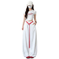 white scimitar wide leg pants women's 2026 new summer thin yamamoto pants loose lazy little sports p