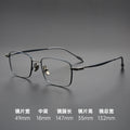 Beesfen 132 Width Small-Frame High Count Prescription Glasses Men Small Face Frame Ultra-Light Pure Titanium Frame