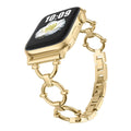 Fits apple watch Tweed Style Q Type Apple Band Can Self Removal Metal Apple Band