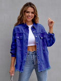 Women's Long Sleeve Mid-Length Long Jacket 2026 | Trendy Jacket - Violet