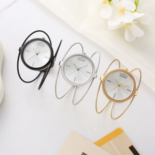 2025 New Simple Round Ring Women Quartz Bangle Watch Cross-Border Export Watch Supply Stock Wholesale