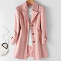 Women's Fall Korean Casual Fitted Mid-Length Long Jacket + Top 2026 - Khaki