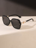 Fashionable Square Sunglasses UV-Proof New Overseas Western Trendy Versatile Influencer Style Premium Sunglasses