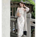 Women's Early Spring New Chinese Petite Qipao Dress + Dress Set 2026 - As Pictured