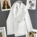 Women's Fall Korean Elegant Waist-Tie Blazer 2026 - Coral