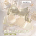516新款缎面无痕聚拢提拉中厚杯收副乳内衣女调整型无钢圈文胸罩