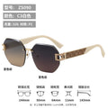 2026 New Women Sunglasses Premium Fashionable Glasses Overseas Rimless Photochromic Trendy sunglasses