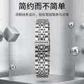 Unisex Steel Band Fits Tissot Western Longines 7 Links Stainless Flat Opening Curved 22mm Precision Steel Band
