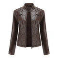 Women's Fall Casual Stand Collar Fitted Jacket 2026 | Trendy Jacket - Black