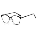 New Overseas Cat-Eye Photochromic Anti-Blue-Light Glasses Retro Gold Metal Frame Women Bare-Face Tool Plano Glasses Frame