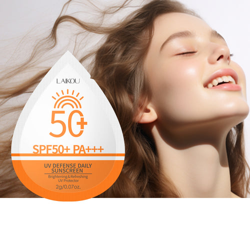 LAIKOU sunscreen 2g莱蔻补水保湿防护乳片装 跨境货源全英文包装